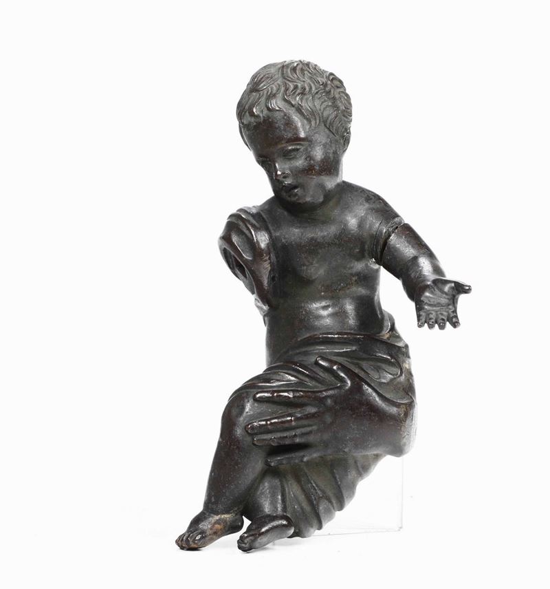 Bambinello in bronzo XVII secolo (senza braccio)  - Auction Antiques | Timed Auction - Cambi Casa d'Aste