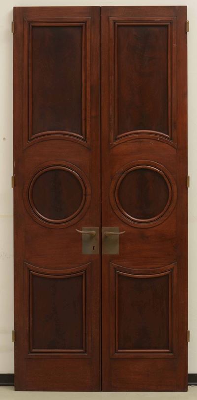 Coppia di Porte in Mogano