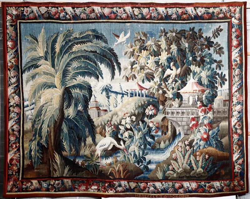 Arazzo Fiandre, XVII secolo  - Asta Tappeti | Cambi Time - Cambi Casa d'Aste
