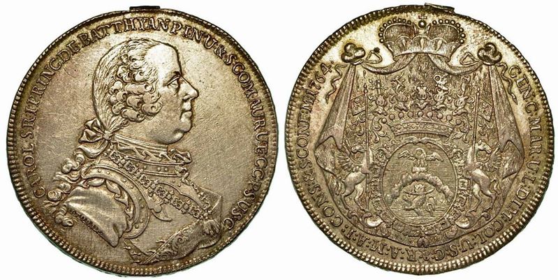 AUSTRIA - BATTHYANI. Karl, 1761-1772. Thaler 1764.  - Auction Numismatics - Cambi Casa d'Aste