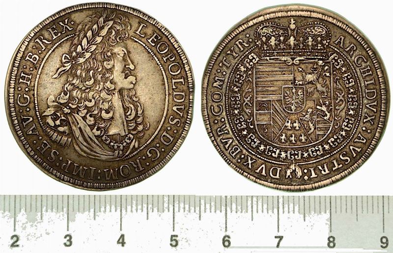 AUSTRIA. LEOPOLD I, 1657-1705. 1/2 Thaler s.d.  - Auction Numismatics - Cambi Casa d'Aste