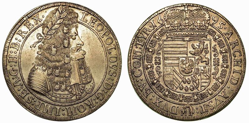 AUSTRIA. Leopold I, 1657-1705. Thaler 1695.  - Auction Numismatics - Cambi Casa d'Aste
