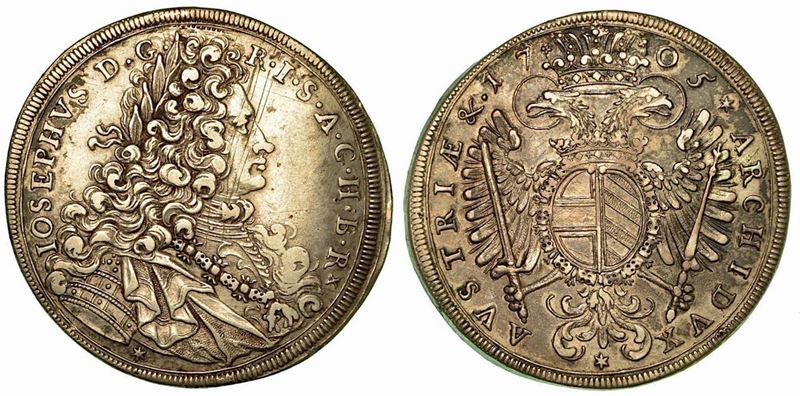 AUSTRIA. Joseph I, 1705-1711. Thaler 1705.  - Auction Numismatics - Cambi Casa d'Aste