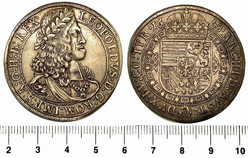 AUSTRIA. LEOPOLD I, 1657-1705. Thaler 1668.  - Auction Numismatics - Cambi Casa d'Aste