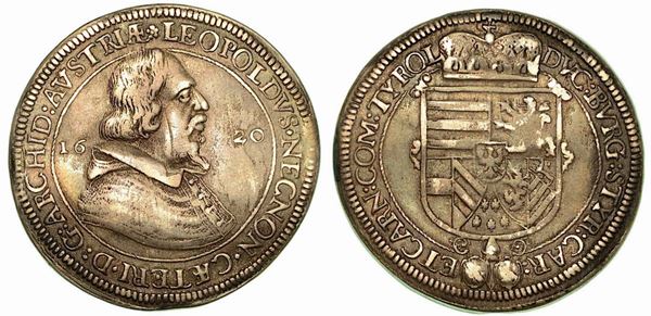 AUSTRIA. Leopold V, 1619-1632. Thaler 1620.
