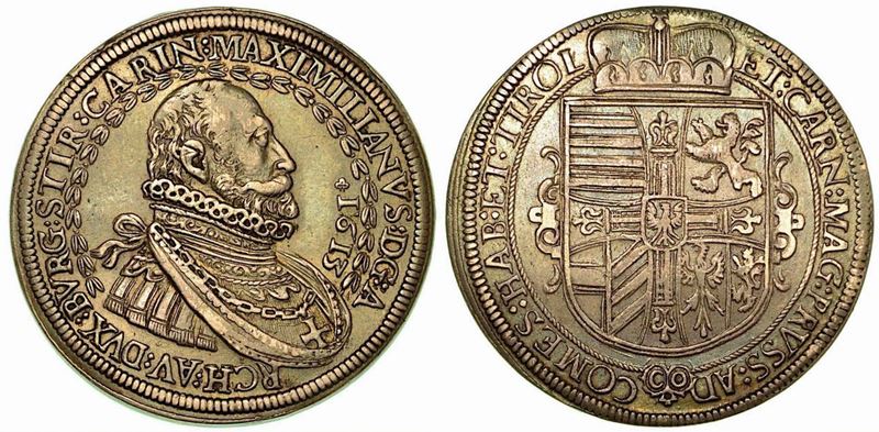 AUSTRIA. Maximilian, 1590-1618. Thaler 1613.  - Auction Numismatics - Cambi Casa d'Aste