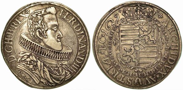 BOHEMIA - GLATZ. Ferdinand III, 1627-1637. Thaler 1629.