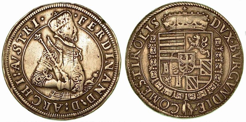 AUSTRIA. Ferdinand, 1564-1595. Thaler s.d., zecca di Hall.  - Auction Numismatics - Cambi Casa d'Aste