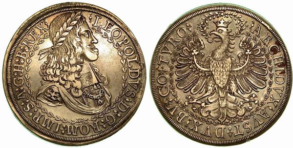 AUSTRIA. Leopold I, 1657-1705. 2 Thaler s.d., zecca di Hall.