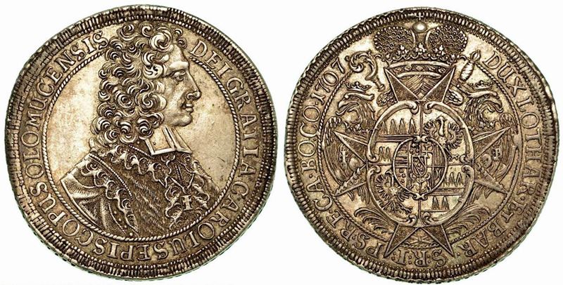 AUSTRIA - OLMUTZ. Karl III, 1695-1711. Thaler 1707.  - Auction Numismatics - Cambi Casa d'Aste