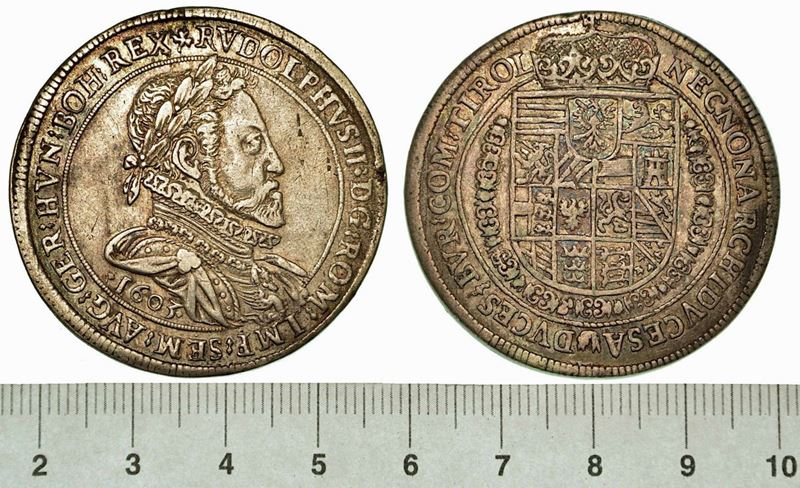AUSTRIA. RUDOLF II, 1576-1612. Thaler 1603.  - Auction Numismatics - Cambi Casa d'Aste