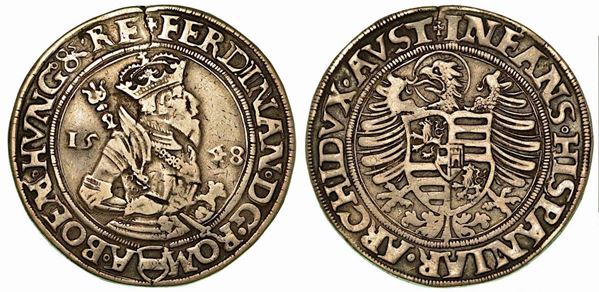 AUSTRIA - JOACHIMSTHAL. Ferdinand I, 1503-1564. Thaler 1548.