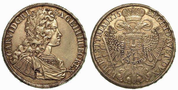 UNGHERIA. Karl VI, 1711-1740. Thaler 1735.