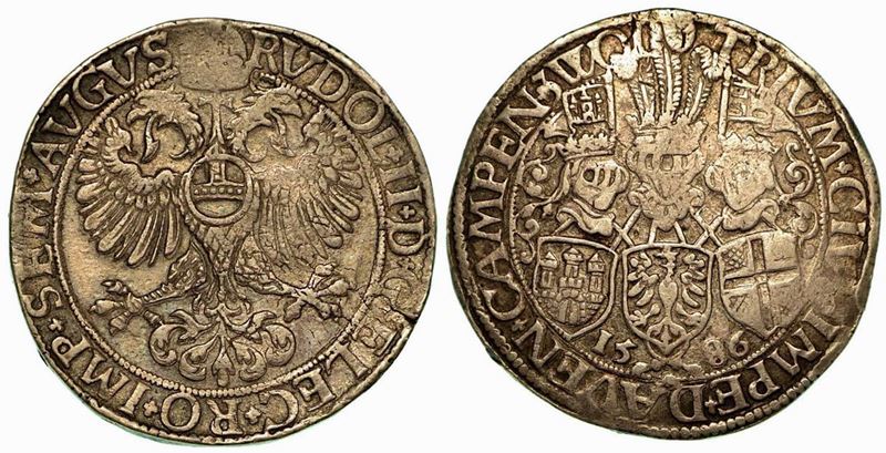 PAESI BASSI - CAMPEN. Rudolf II, 1576-1612. Thaler 1586.  - Asta Numismatica - Cambi Casa d'Aste