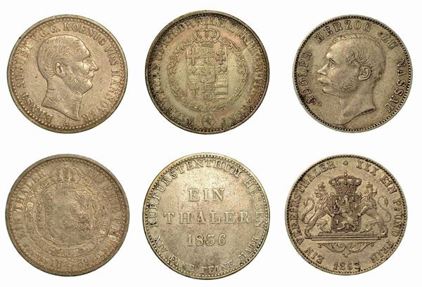 GERMANIA - VARI. Lotto di tre monete.