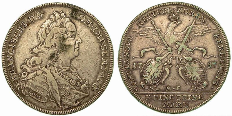 GERMANIA - NURNBERG. Free City Thaler 1757.  - Auction Numismatics - Cambi Casa d'Aste