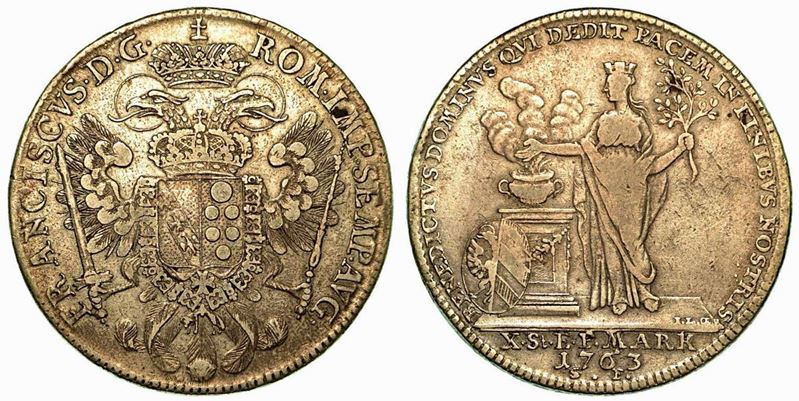 GERMANIA - NURNBERG. Free City Thaler 1763.  - Auction Numismatics - Cambi Casa d'Aste
