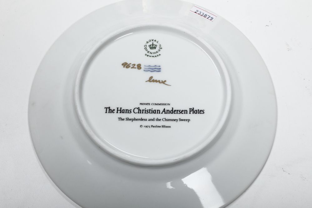 Dodici Piatti “the Hans Christian Andersen Plates” Copenaghen, Manifattura Royal Copenhagen Denma...