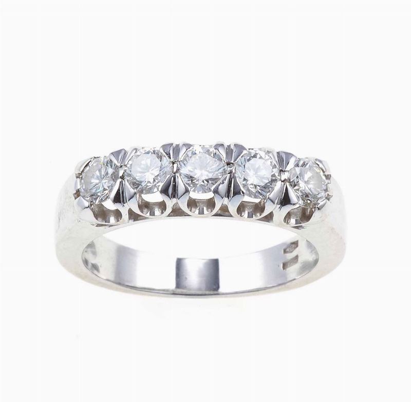 Brilliant-cut diamond ring  - Auction Summer Jewels | Cambi Time - Cambi Casa d'Aste