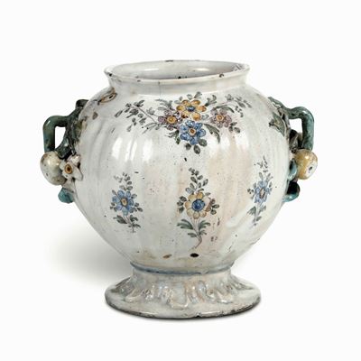 Raro Vaso Puglia, Grottaglie, 1770 Circa