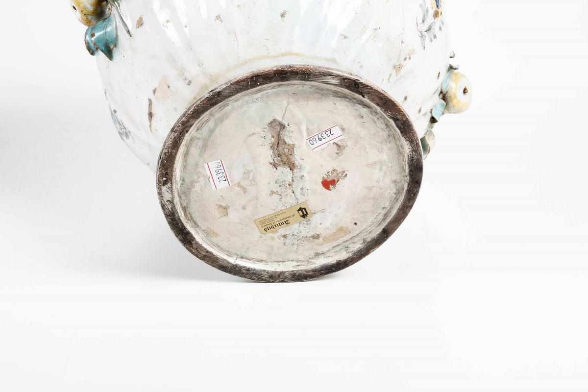 Raro Vaso Puglia, Grottaglie, 1770 Circa
