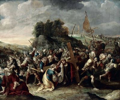 Frans Francken II (anversa 1581-1642)salita al Calvario