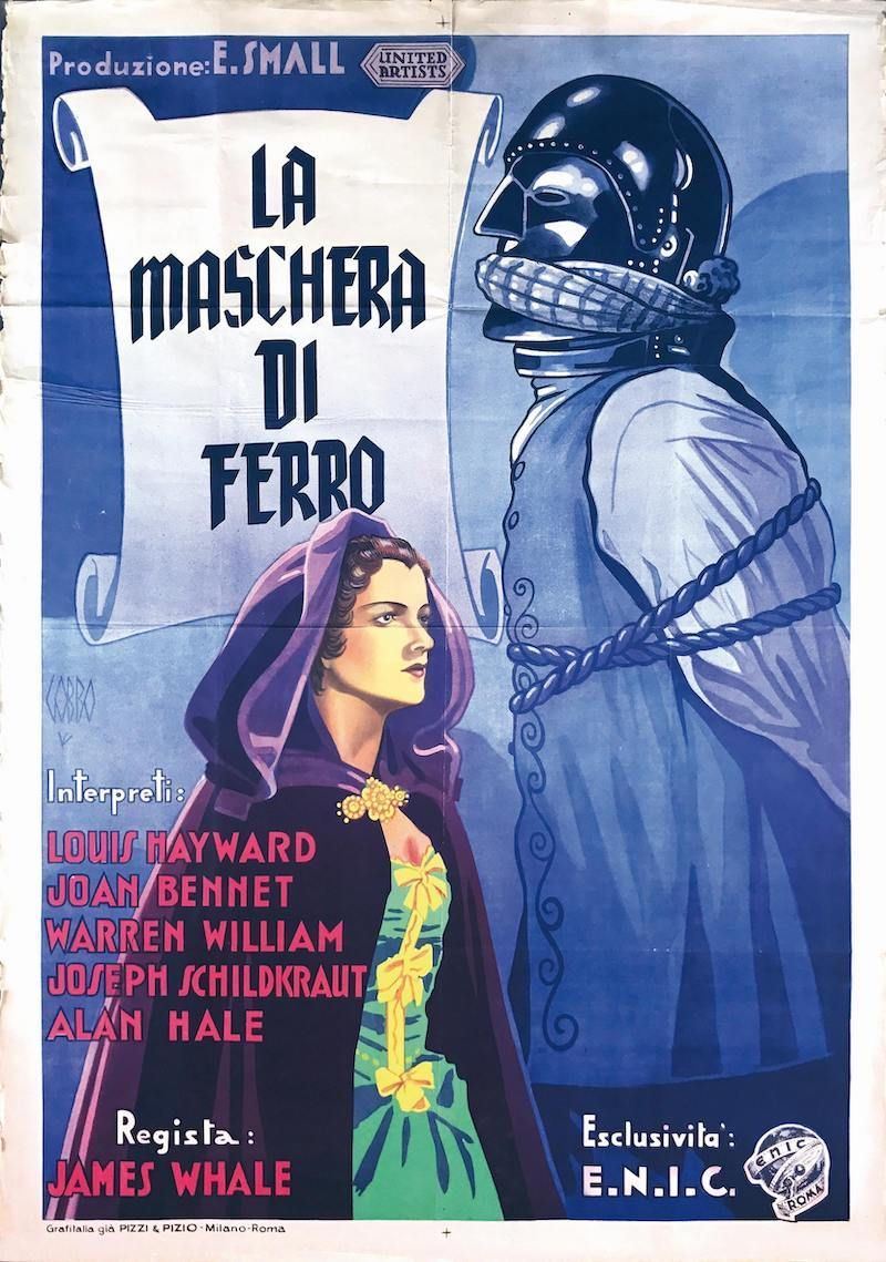 Cesare Gobbo (1899-1981) LA MASCHERA DI FERRO  - Auction Posters - Cambi Casa d'Aste
