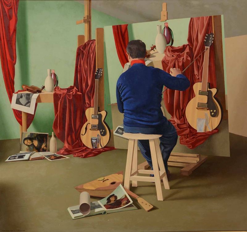 Ugo Celada da Virgilio (1895-1995)autoritratto di Spalle, Anni '60