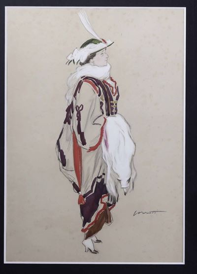 Mario Pozzati (1888-1947)caricatura “le Divine - Tina di Lorenzo"