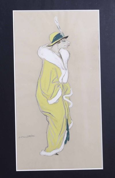 Mario Pozzati (1888-1947)le Divine - Caricatura Maria Melato