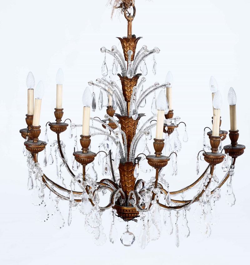 Lampadario in stile Luigi XVI  - Auction Antiques | Timed Auction - Cambi Casa d'Aste