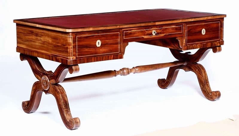 Scrittoio Carlo X, XIX secolo  - Auction Works and furnishings from Lombard collections and other provinces - Cambi Casa d'Aste
