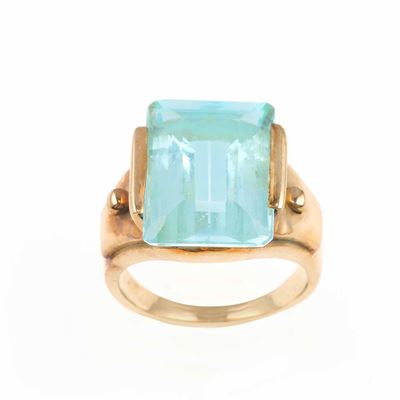 Anello con Acquamarina
