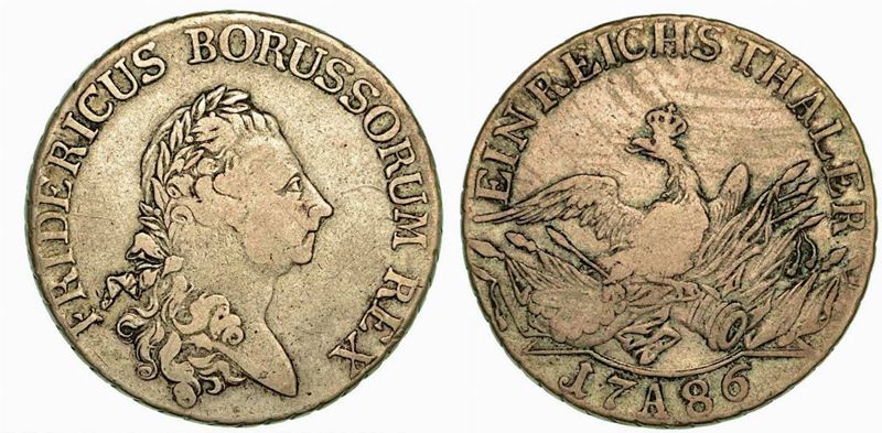 GERMANIA - PRUSSIA. Friedrich II, 1740-1786. Thaler 1786.  - Auction Numismatics - Cambi Casa d'Aste