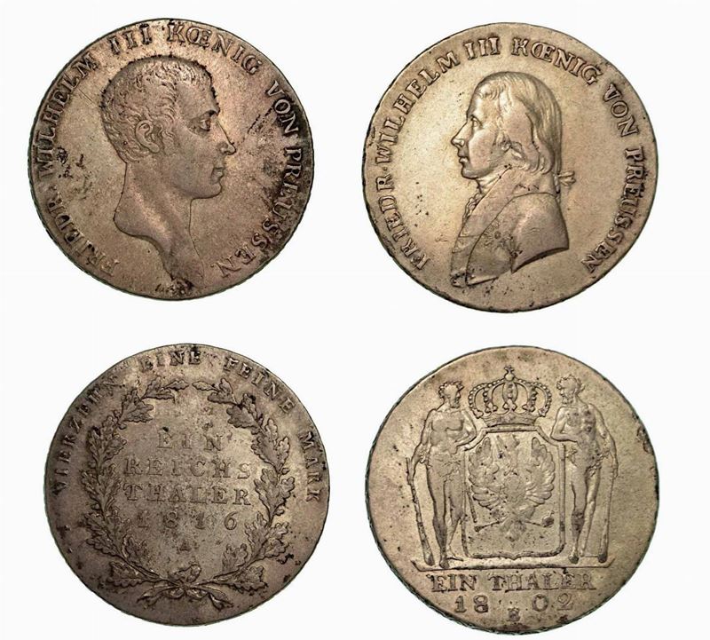 GERMANIA - PRUSSIA. Lotto di due monete.  - Auction Numismatics - Cambi Casa d'Aste