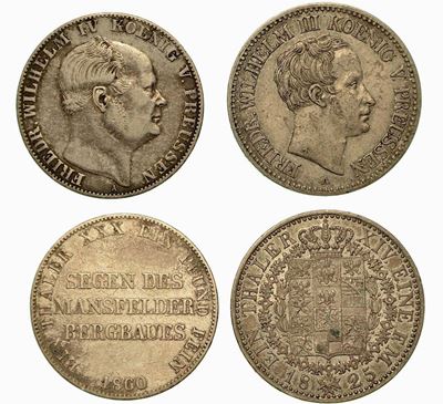Germania - Prussia. Lotto di Due Monete.