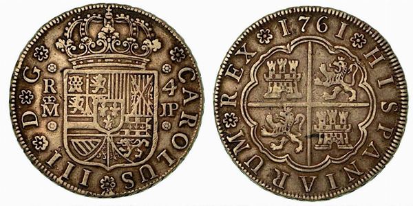 SPAGNA. Carlos III, 1759-1788. 4 Reales 1761 A.