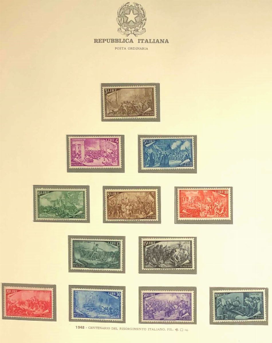 1945/1973, Repubblica Italiana, Collezione in Due Volumi Gbe.