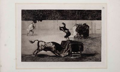 Goya Francisco (fuendetodos, 1746 – Bordeaux, 1828)otra Locura Suya En la Misma Plaza
