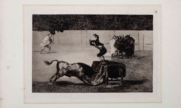 Goya Francisco  (Fuendetodos, 1746 – Bordeaux, 1828) Otra locura suya en la misma plaza