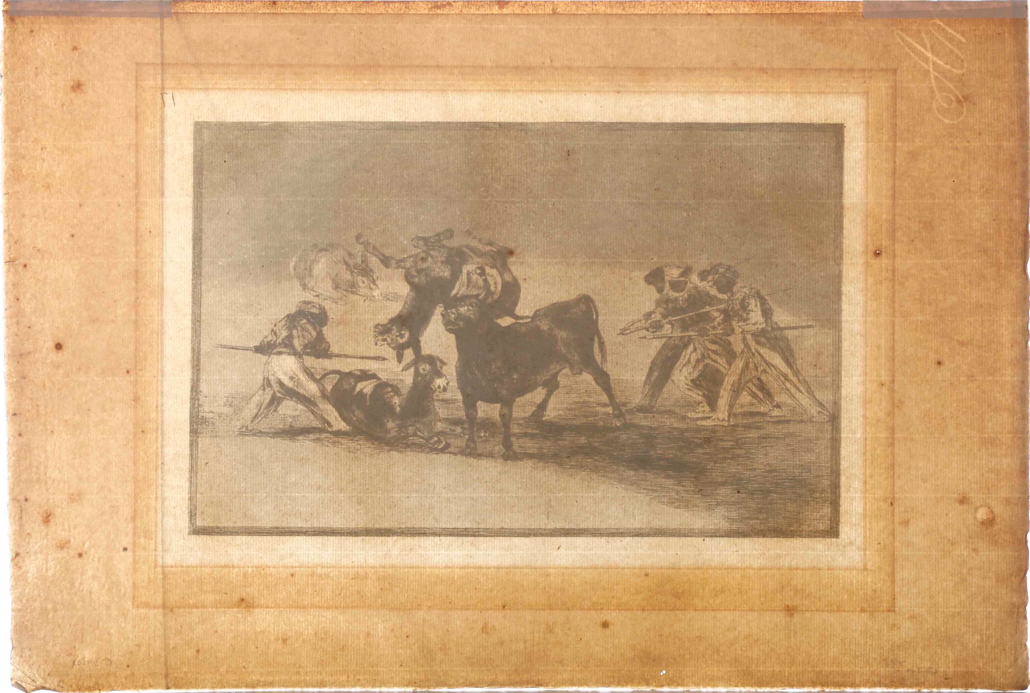 Francisco Goya - Goya Francisco (fuendetodos, 1746 – Bordeaux, 1828) Palenque De Los Moros Hecho ...