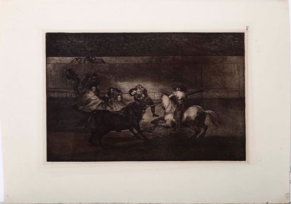 Francisco Goya - Goya Francisco  (Fuendetodos, 1746 – Bordeaux, 1828) Mort de Pepito illo (3° composition)