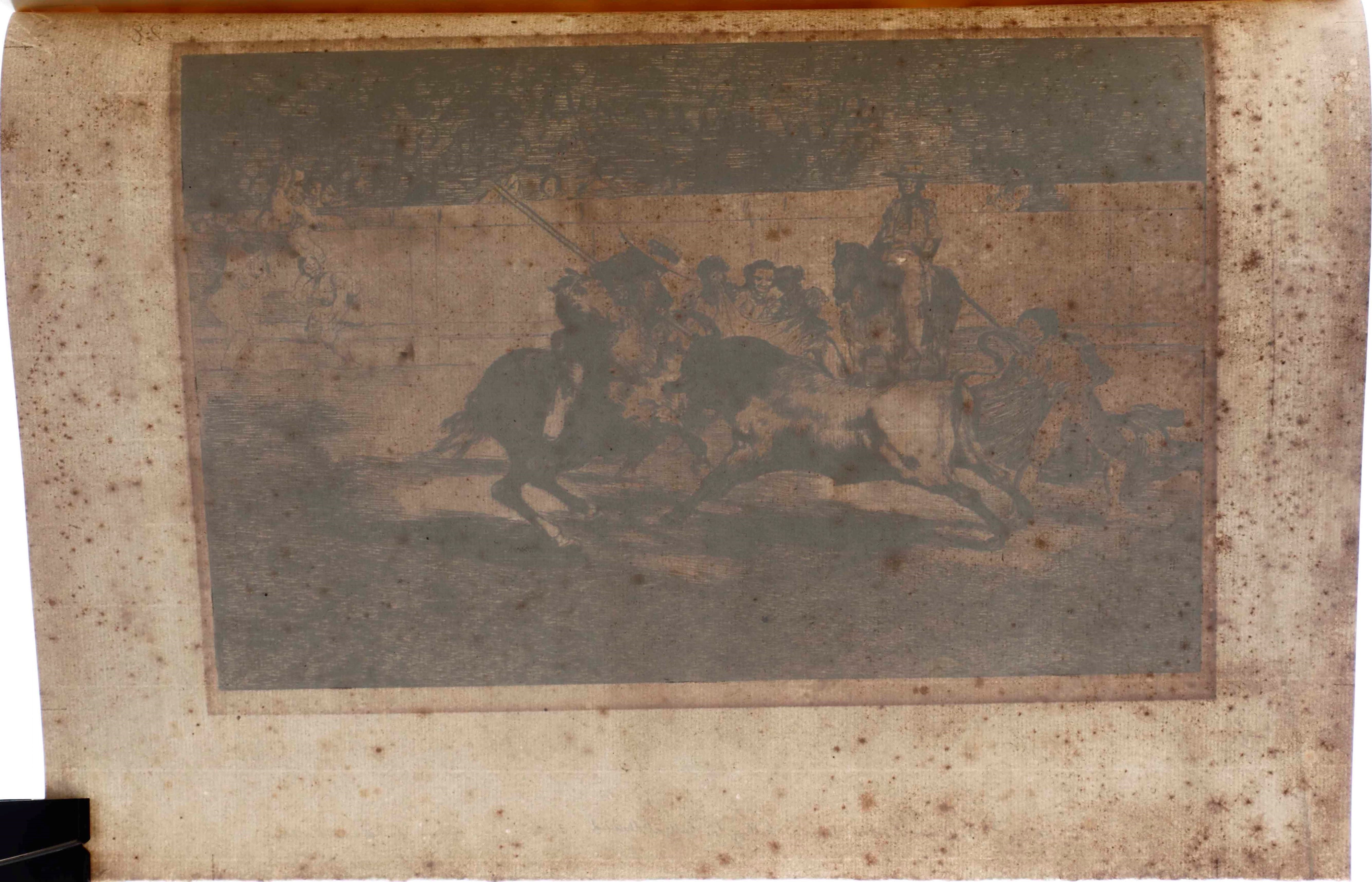 Francisco Goya - Goya Francisco (fuendetodos, 1746 – Bordeaux, 1828) e Esforzado Rendon Picando u...