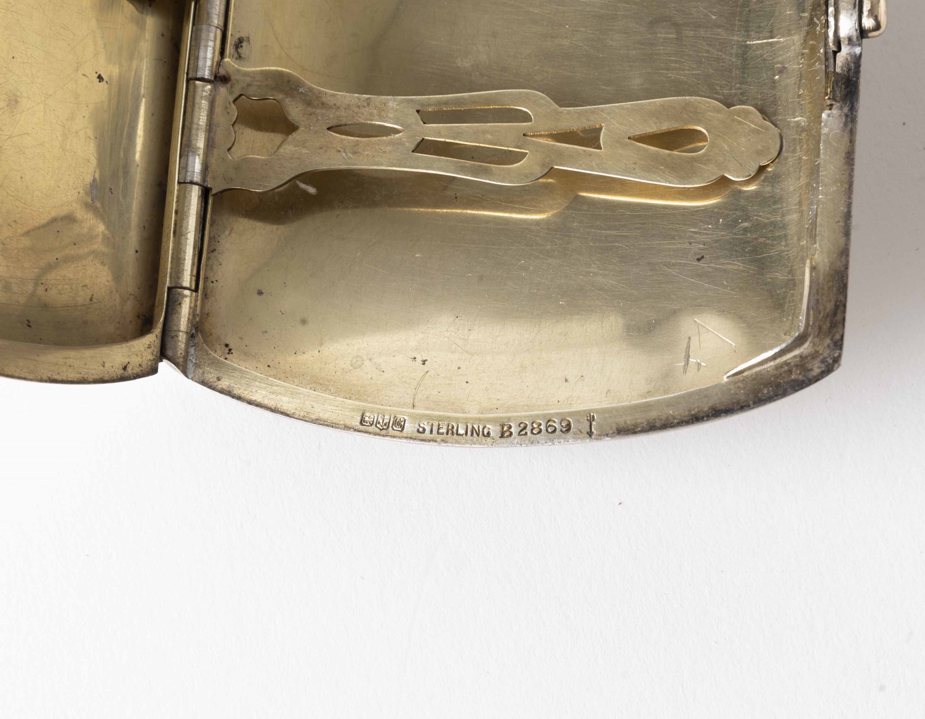 Gorham, Portasigarette in argento e oro, XX secolo