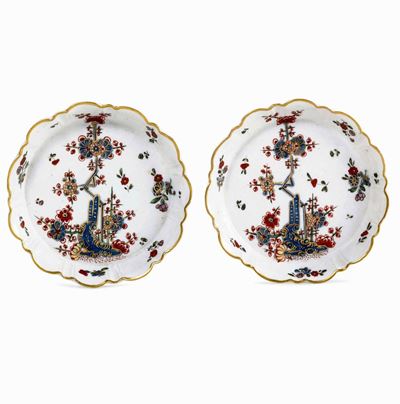 Coppia di Sottobicchieri Venezia, Manifattura Cozzi, 1770-1775 Circa