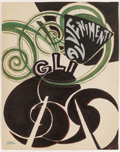 Giacomo Balla (1871-1958)progetto per la Copertina della Rivista gli Avvenimenti, 1916 Ca