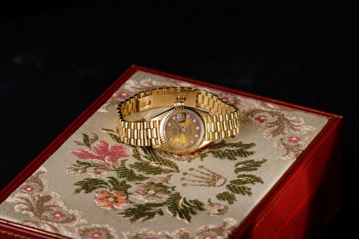 Rolex - Datejust Lady President, Quadrante Champagne Indici Brillanti, 1992. con Scatola e Garanz...