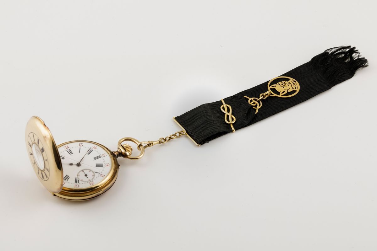 Bautte & Co. - Orologio da Tasca Casa in Oro Occhio di Bue Carica Remontoir