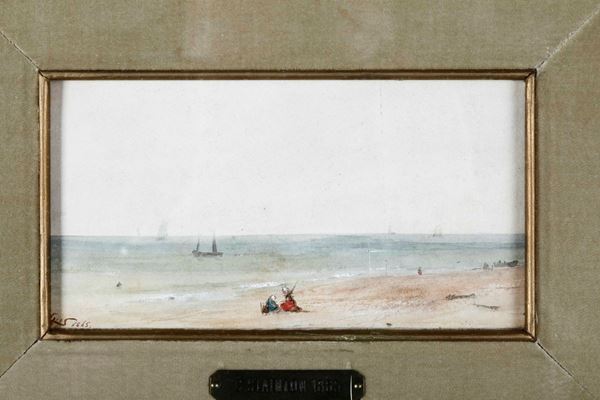 George Stainton (attivo 1860-1890) Spiaggia