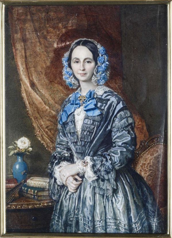 Regina Vittoria. Miniatura su avorio. William Charles Ross (1794-1860)